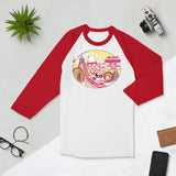 3/4 sleeve raglan Merryman shirt (no back print!)